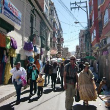 Street in the center of La Paz